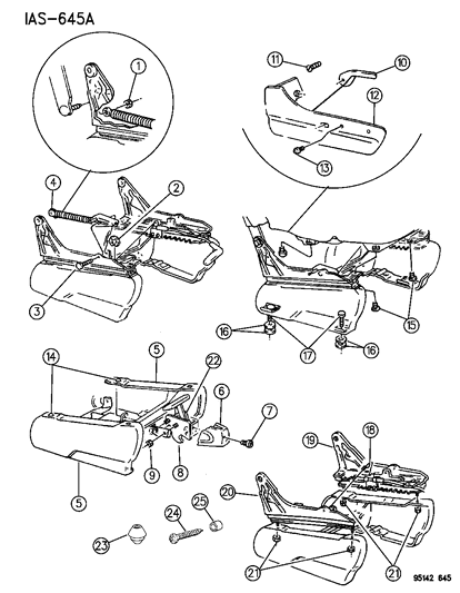 1995 Dodge Caravan Rear Seat Diagram 7 - Thumbnail