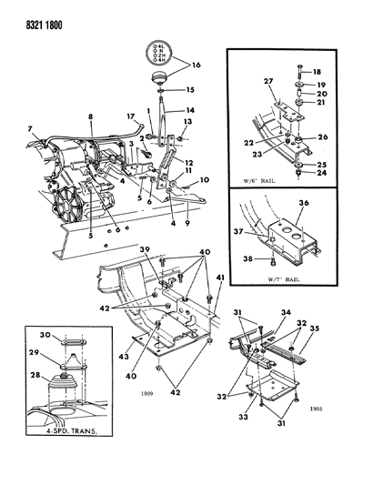 1988 Dodge W350 Washer, Lever Rod, Flat 3/8 (Not Serviced) 1990-91 Diagram for 120395