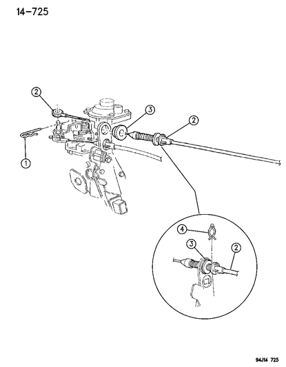 1996 Jeep Cherokee Throttle Control Diagram 1 - Thumbnail