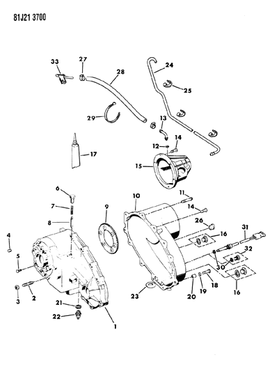 1986 Jeep Comanche Case, Extension & Miscellaneous Parts Diagram 4 - Thumbnail