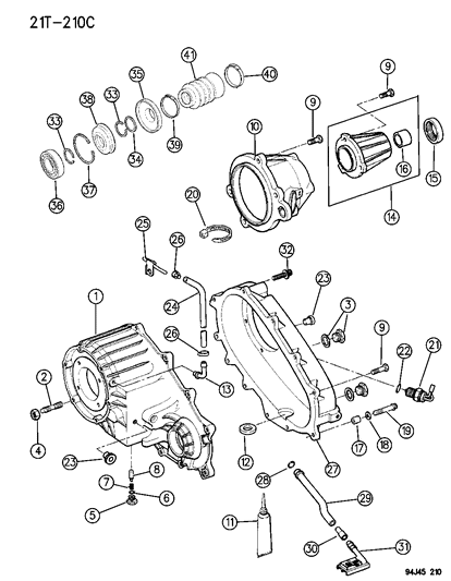 1996 Jeep Cherokee Switch, Transfer Case Indicator Diagram for 83503525