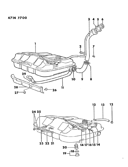 1984 Dodge Colt Fuel Tank Diagram 2 - Thumbnail