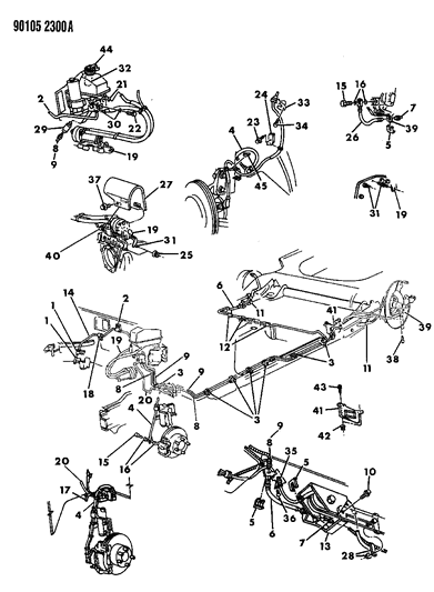 1990 Chrysler New Yorker Nut, Hexagon Lock Manual Recliner To Adjuster Diagram for 6100516