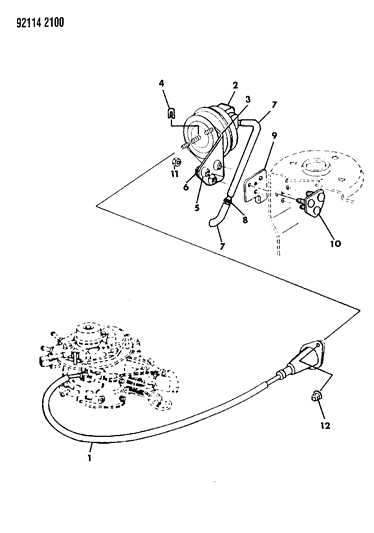 1992 Chrysler LeBaron Sedan Speed Control Diagram 1 - Thumbnail