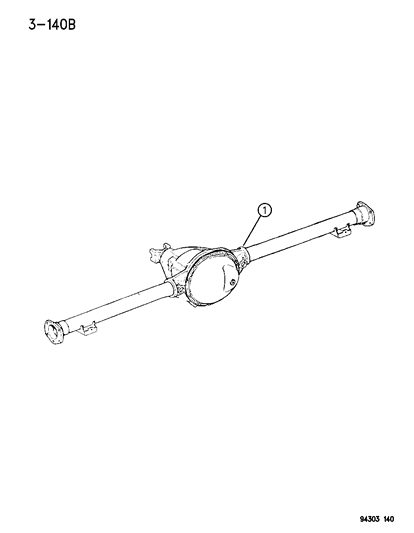 1994 Dodge Ram 2500 Axle Assembly, Rear Diagram 2 - Thumbnail