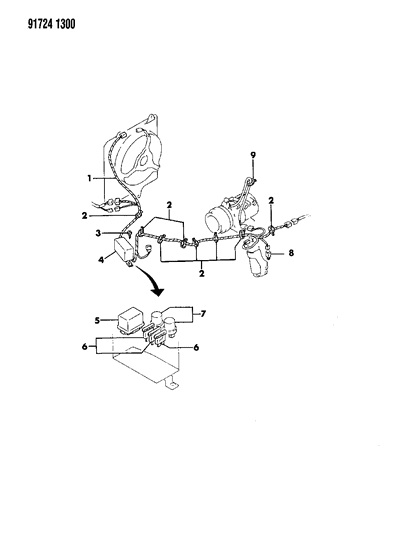 1991 Dodge Colt Wiring Harness of Heater & Air Conditioning Diagram