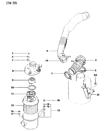 1988 Dodge Colt Nut And Washer (8Mm) Diagram for MS440518