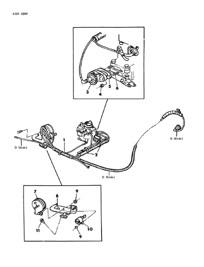 1985 Dodge Ram Wagon EGR System Diagram 1 - Thumbnail