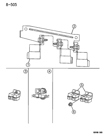 1993 Dodge Viper Relay Diagram for 4643880
