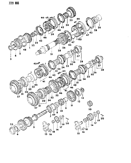 1987 Dodge Raider Ring, Synchronizer, 1ST And 2ND Speed Gear, Up To Nov. 83 Diagram for MD701465