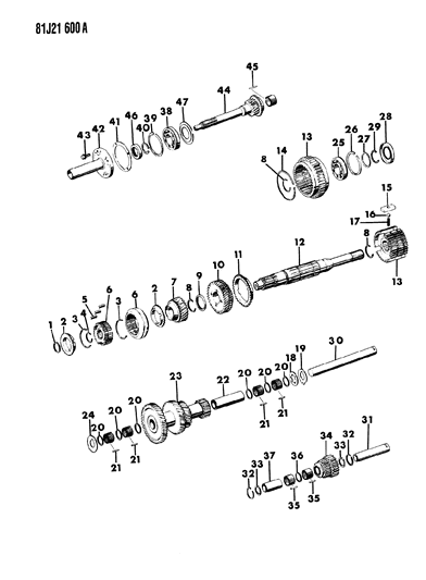 1986 Jeep Comanche Gear Train Diagram 9 - Thumbnail
