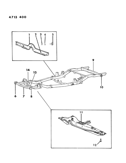 1984 Dodge Ram 50 Frame Diagram 2 - Thumbnail