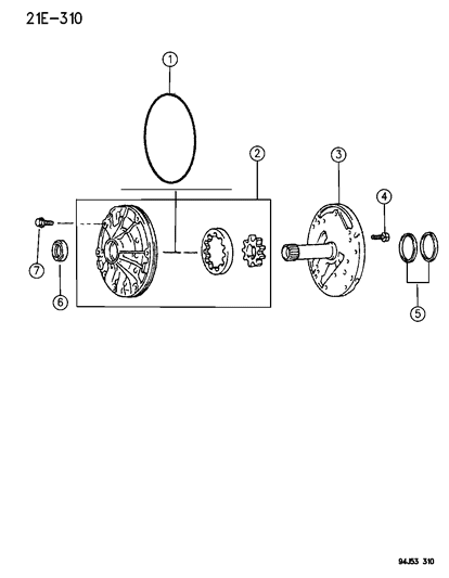 1994 Jeep Cherokee Oil Pump With Reaction Shaft Diagram 2 - Thumbnail