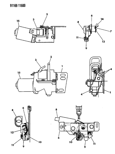 1991 Chrysler New Yorker Salon Deck Lid Power Pull Down Diagram