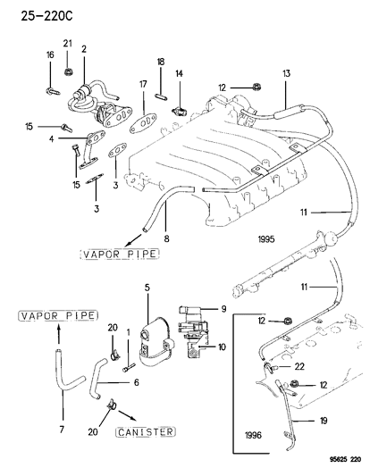 1995 Dodge Avenger Bracket Diagram for 4762085