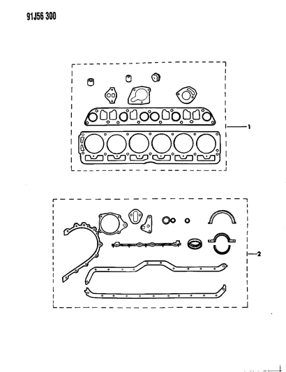 1991 Jeep Comanche Engine Gasket Sets Diagram 2 - Thumbnail