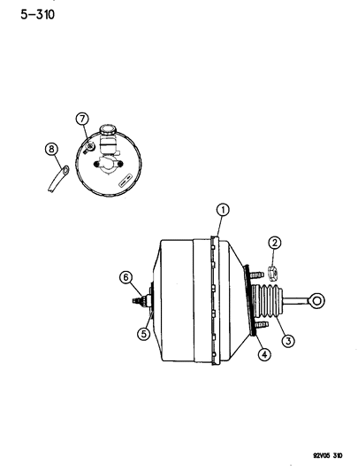 1996 Dodge Viper Seal Diagram for 4723642