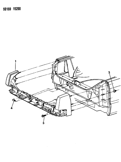 1990 Chrysler Imperial Deck Opening Panel Diagram 1 - Thumbnail