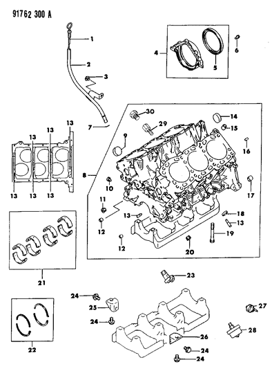 1991 Dodge Stealth Cylinder Block Diagram 2 - Thumbnail