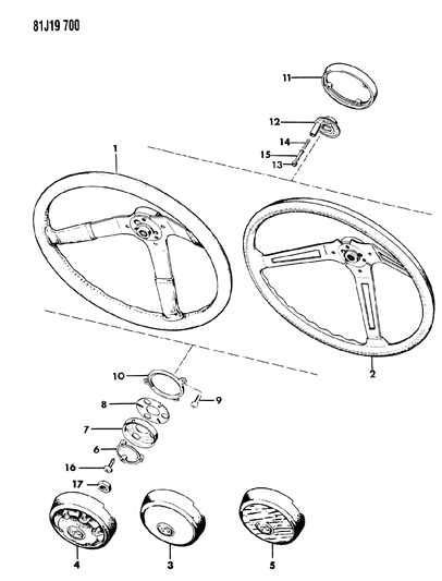 1986 Jeep Grand Wagoneer Dehydrator Diagram for J3242217