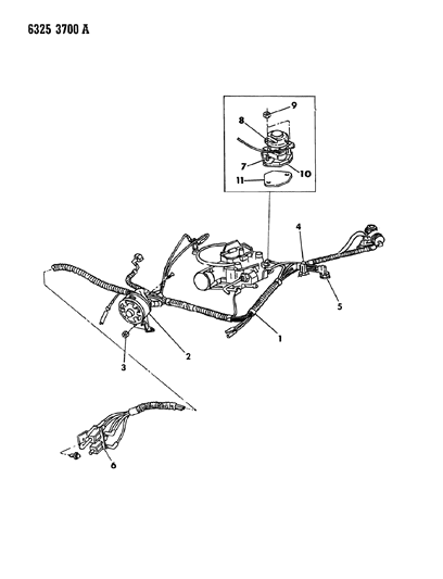 1987 Dodge D150 EGR System Diagram 5 - Thumbnail