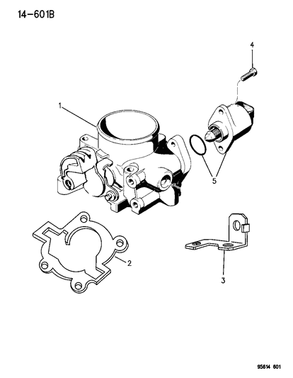 1996 Chrysler Sebring Coupe Throttle Body Diagram 2 - Thumbnail