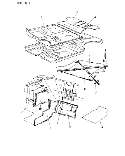 1987 Dodge Shadow Screw Tapping M4.2-1.69X12.7 Diagram for 6032986