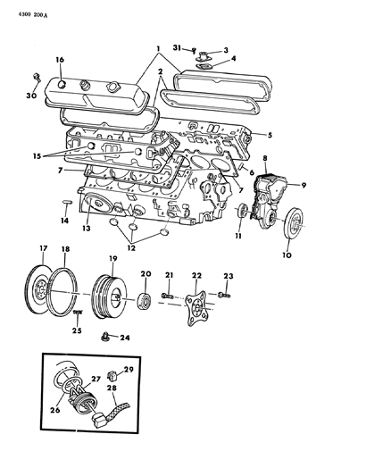 1984 Dodge Ram Wagon External Engine Diagram 2 - Thumbnail