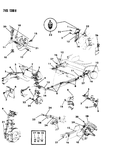 1987 Dodge Shadow Pressure Metering Valve Diagram for 4238588