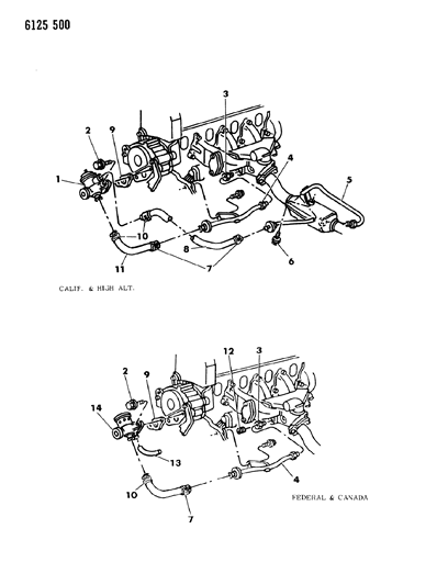 1986 Dodge Caravan Air Pump Tubing Diagram 2 - Thumbnail