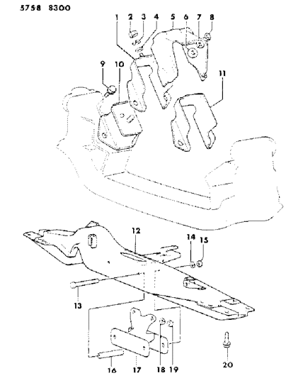 1986 Dodge Ram 50 Engine Mounting Diagram 4 - Thumbnail