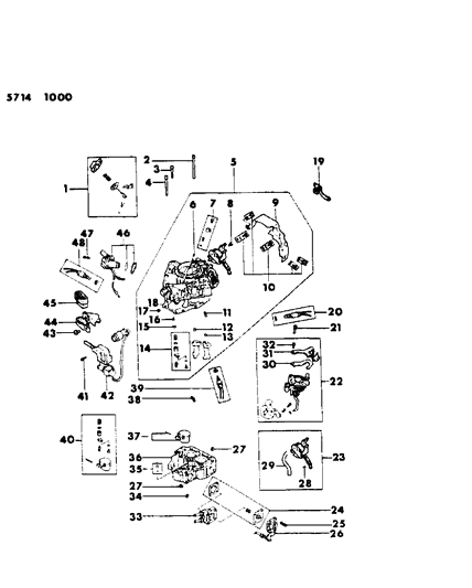 1985 Dodge Colt Float Diagram for MD612213