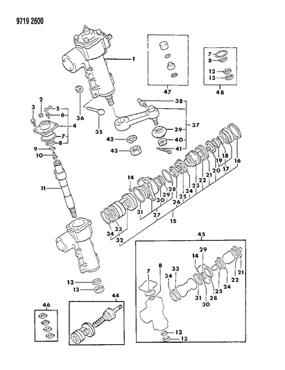1989 Dodge Raider Pin, Split, W/4 Speed Transmission , (3X25) Diagram for MF472069