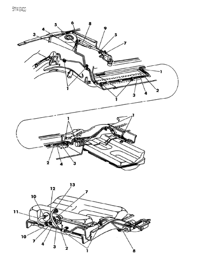 1985 Chrysler Executive Limousine Fuel Line Diagram 2 - Thumbnail