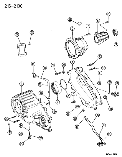 1994 Dodge Ram 2500 Case , Transfer & Related Parts Diagram 2 - Thumbnail