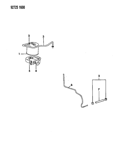 1994 Dodge Colt Vapor Canister Diagram 1 - Thumbnail