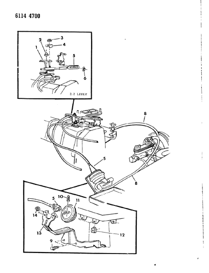 1986 Dodge Omni Speed Control - Electro Mechanical Diagram 2 - Thumbnail