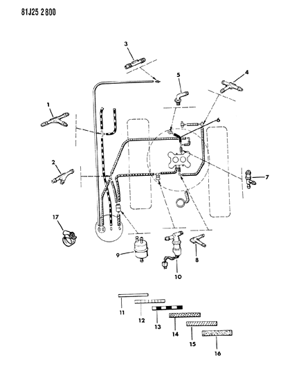 1986 Jeep J20 PCV System Diagram 1 - Thumbnail