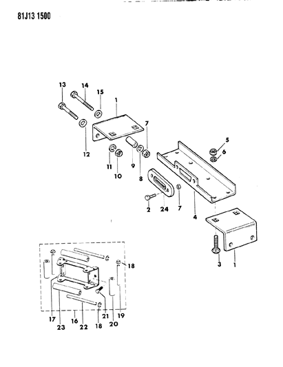 1986 Jeep Wrangler Winch Mounting Diagram 3 - Thumbnail