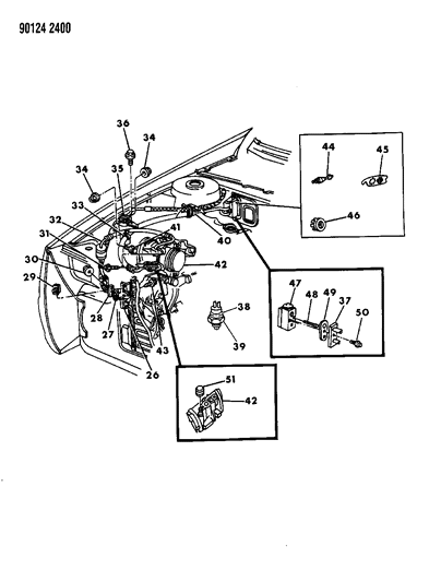 1990 Chrysler LeBaron GTC Plumbing - A/C & Heater Diagram 3 - Thumbnail