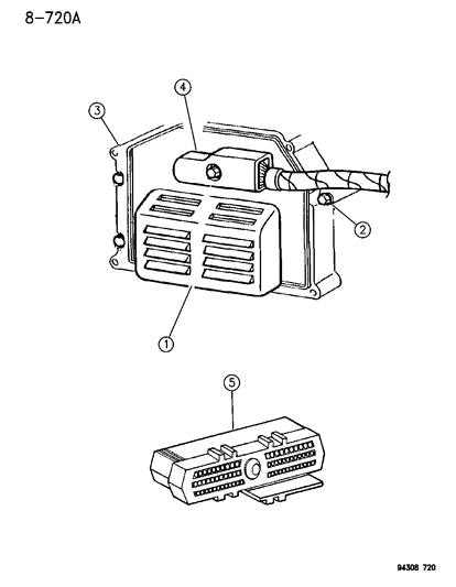 1996 Dodge Ram 1500 S.B.E.C. 1994-95 Diagram for R6028439
