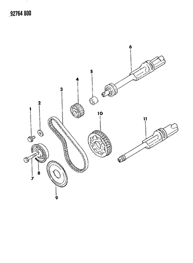 1992 Dodge Ram 50 Balance Shafts Diagram 1 - Thumbnail