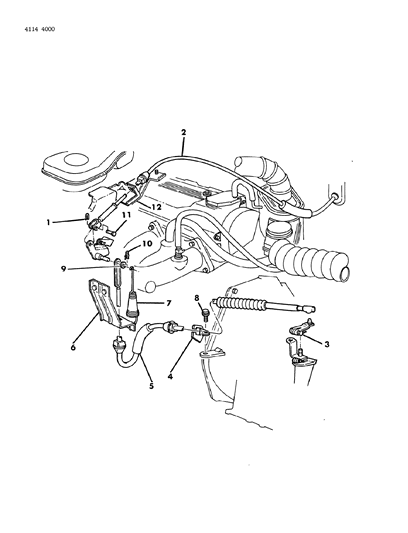 1984 Chrysler New Yorker Throttle Control Diagram 2 - Thumbnail