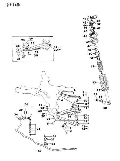 1991 Dodge Stealth Nut , (16) Diagram for MF430125