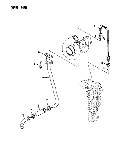 1992 Dodge D150 Oil Lines Diagram