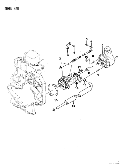 1992 Dodge D150 Vacuum Pump - Brake Diagram 1 - Thumbnail