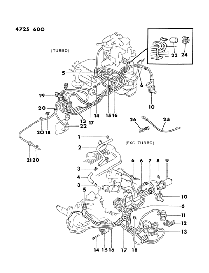 1984 Dodge Colt Thermostat Sensor Diagram for MD073096
