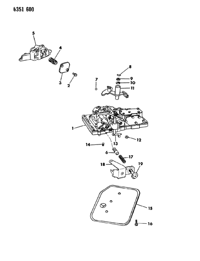 1987 Dodge D150 Valve Body Diagram