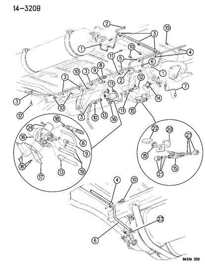 1994 Dodge Ram Van Gasket, Low Pressure Fitting Diagram for 52127557