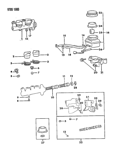 1989 Chrysler Conquest Gasket, Check Valve Diagram for MA143404